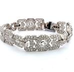 Armband Platina - 7.50ct. tw. Diamant (Natuurlijk) - Diamant, Sieraden, Tassen en Uiterlijk, Armbanden, Nieuw