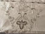 Tafelkleed - 252 cm - 158 cm - Tafelkleed van gemengd linnen, Antiek en Kunst, Antiek | Kleden en Textiel