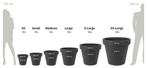 Set van 5 stuks Kunststof Bloempot Antraciet Ø58cm, Tuin en Terras, Bloempotten, Ophalen of Verzenden, Nieuw