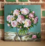 Victor Arterchuk (XX-XXI) - Pink peonies, Antiek en Kunst, Kunst | Schilderijen | Klassiek