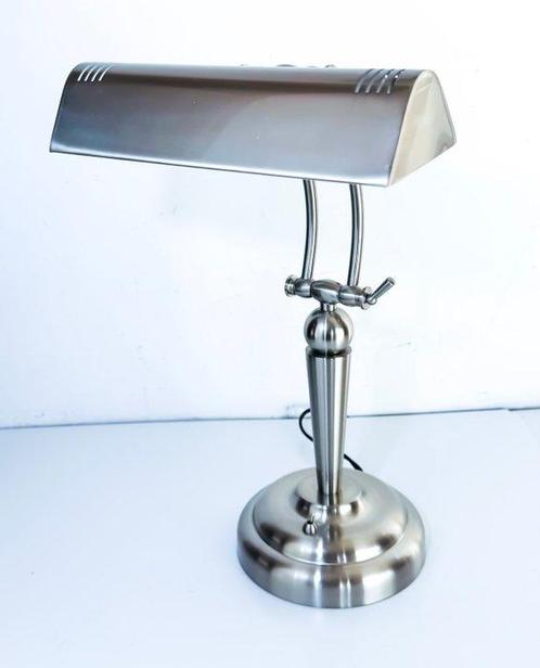 Bureaulamp - Bankier / notaris - Staal, Antiek en Kunst, Curiosa en Brocante