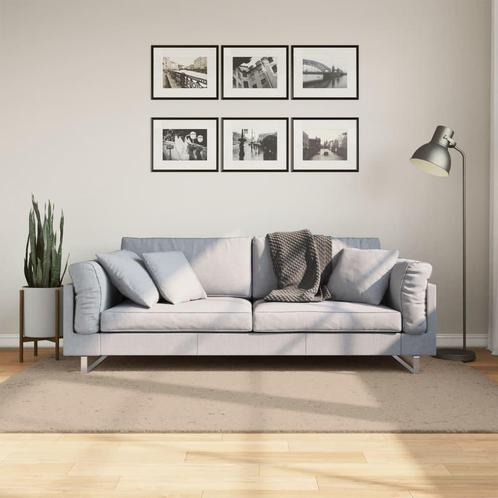 vidaXL Vloerkleed HUARTE laagpolig zacht wasbaar 140x200cm, Huis en Inrichting, Stoffering | Tapijten en Kleden, Bruin, Nieuw