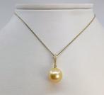Ketting met hanger - 14 karaat Geel goud - 0.04ct. tw. -, Sieraden, Tassen en Uiterlijk