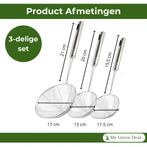My Green Deal – RVS Skimmer Lepel Set – 3-delig, Verzenden, Nieuw