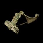 Oud-Romeins Brons Boogfibula, zeldzaam type (Zonder