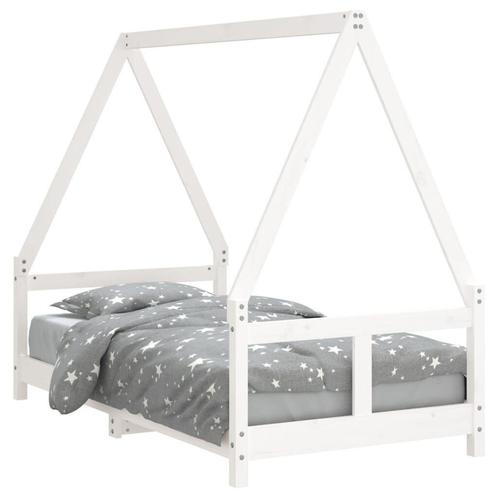 Wit Kinderbedframe 80x160 Massief Grenen - Retourdeal - K..., Kinderen en Baby's, Kinderkamer | Bedden, 85 tot 100 cm, 160 tot 180 cm
