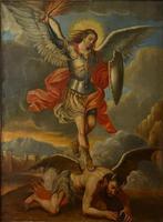 Italiaanse school (XIX) - San Michele Arcangelo Sconfigge il