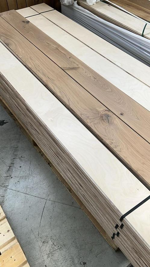 Restpartij houten vloer Laatste kans, Doe-het-zelf en Verbouw, Vloerdelen en Plavuizen, Nieuw, 10 m² of meer, 10 tot 30 cm, Hout