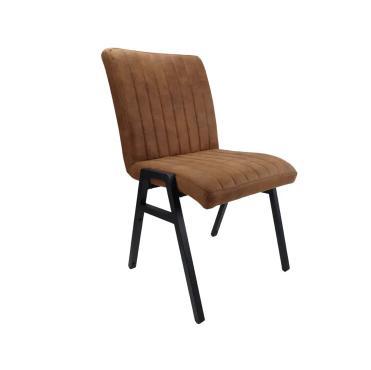 Stoel Siem - Cognac (Stapelbaar) - Vintage/Café, Huis en Inrichting, Stoelen, Ophalen