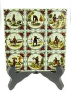 Tegel met miniaturen beschilderd, Huis en Inrichting, Verzenden, Gebruikt