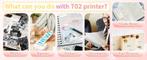 Mini fotoprinter zwartwit labelprinter labelmaker witgroen, Ophalen of Verzenden, Nieuw