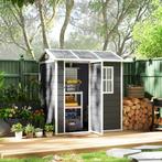 Tuinhuis Kunststof 2,1m² 186 X 130 X 199cm Tuinschuur Met Za, Tuin en Terras, Overige Tuin en Terras, Verzenden, Nieuw