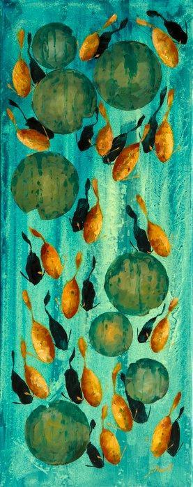 Guido Borelli - caduta dei mandarini, Antiek en Kunst, Kunst | Schilderijen | Modern