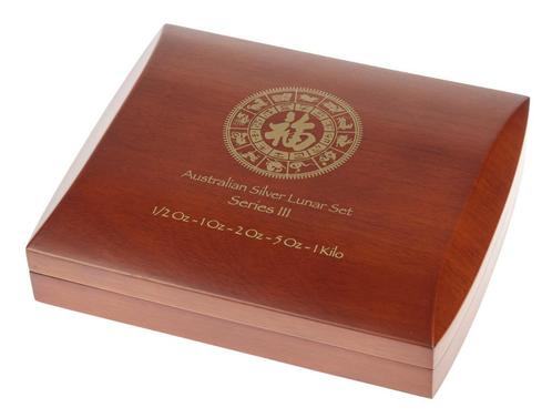 Verzameldoos Lunar III - 1/2 oz t/m 1 kilo (5 munten), Postzegels en Munten, Munten | Oceanië, Losse munt, Verzenden