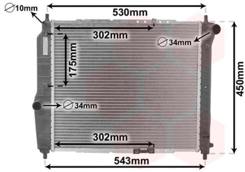 RADIATOR VOOR CHEVROLET AVEO T255 2008-2011 96443475, Auto-onderdelen, Airco en Verwarming, Nieuw, Ophalen of Verzenden