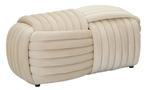 BANKJE SOFTY CRÈME CM 90X45X45, Ophalen of Verzenden, Nieuw