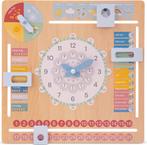 New Classic Toys® Houten Kalenderklok - Leer Klokkijken -, Ophalen of Verzenden, Nieuw