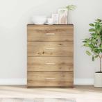 vidaXL Dressoir artisanaal eikenkleurig 60 x 39 x 80 cm, Huis en Inrichting, Verzenden, Nieuw, Overige houtsoorten, 50 tot 100 cm
