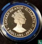 Kaaimaneilanden 5 dollars 1992 (PROOF) Summer Olympics i..., Postzegels en Munten, Verzenden, Losse munt, Goud