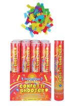 Confetti Shooter multicolour 30cm, Hobby en Vrije tijd, Feestartikelen, Verzenden, Nieuw, Feestartikel