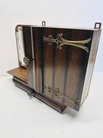 Kaptafelset - Houten wandkast met spiegel en lade - Hout,
