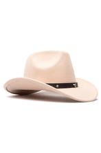 Cowboyhoed Ecru Beige Wolvilt Ster Lichtbruine Cowboy Wester, Ophalen of Verzenden, Nieuw, Overige maten, Carnaval