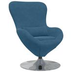 Blauwe Eivormige Stoel | Retourdeal | 40% Korting, Huis en Inrichting, Stoelen, Ophalen of Verzenden, Nieuw, Blauw, Modern
