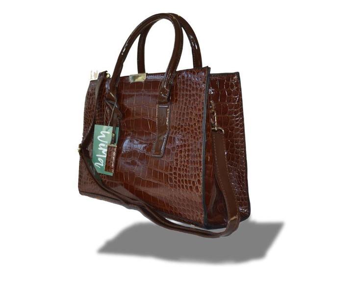 Handtas schoudertas Coilloure in Croco bruin, Sieraden, Tassen en Uiterlijk, Tassen | Damestassen, Bruin, Nieuw, Schoudertasje