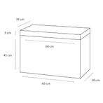 Badkamermeubelset Differnz Somero Met Beton Wastafel 60 cm, Ophalen of Verzenden, Nieuw