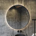 Spiegel AquaSplash Star Rond met LED 90 cm Mat Zwart, Huis en Inrichting, Ophalen of Verzenden, Nieuw