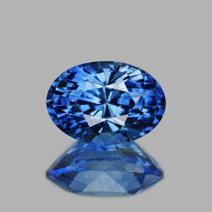 1 pcs Blauw Saffier - 1.30 ct - nternational Colored, Sieraden, Tassen en Uiterlijk, Edelstenen