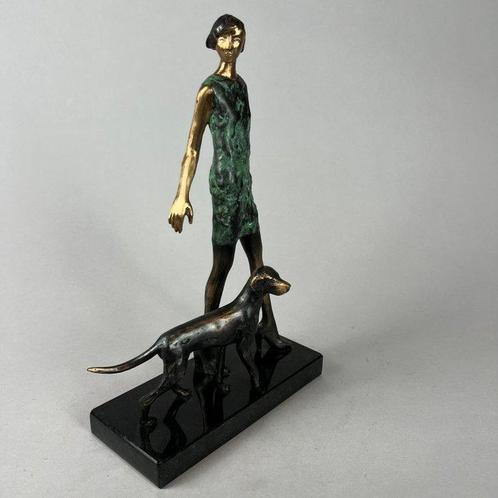 J. Zak - My Lady with her dog, Antiek en Kunst, Kunst | Schilderijen | Modern