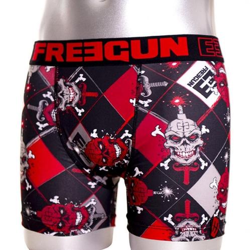 Freegun Polyester Boxershorts Underwear Skull Black Red, Kleding | Heren, Sportkleding, Rood, Maat 46 (S) of kleiner, Nieuw, Vechtsport