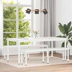 vidaXL Eettafel Wit 180 x 90 x 75 cm Massief grenenhout, Verzenden, Nieuw