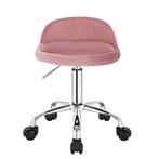 Fluwelen Bureaukruk met Wielen en Lage Rug Verstelbaar, Verzenden, Nieuw