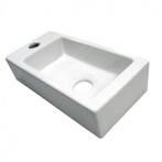 Ergé Design Fontein rechthoek Links 36x18x9cm Keramiek, Ophalen of Verzenden, Nieuw, Kraan