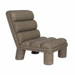 *WOONWINKEL* Dutchbone Fern Design Fauteuil Boucle Stof Zwar, Huis en Inrichting, Fauteuils, Verzenden, Nieuw, Stof
