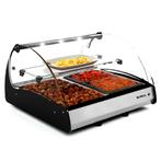Verwarmde Tapasvitrine | SPLENDID | Zwart/RVS | 2x 1/1 GN |, Verzenden, Nieuw in verpakking