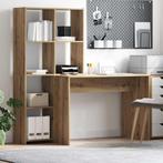 vidaXL Bureau artisanaal eikenkleurig 138.5 x 55 x 143 cm, Verzenden, Nieuw