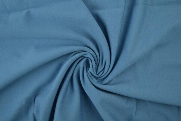 French Terry – Staalblauw, Hobby en Vrije tijd, Stoffen en Lappen, 120 cm of meer, 200 cm of meer, Blauw, Nieuw, Katoen, Ophalen of Verzenden