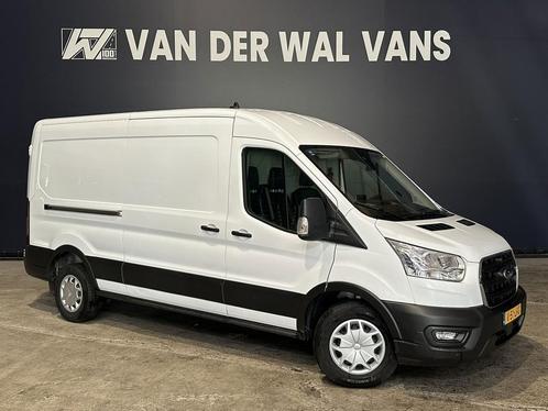 Ford Transit 2.0 TDCI 130 pk L2H2 Euro6 Airco | Camera | Nav, Auto's, Bestelauto's, Dealer onderhouden, Lease, Zwart, Handgeschakeld