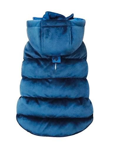 Croci Hondenjas Velveteen Gevoerd Blauw - 50 CM (413405), Dieren en Toebehoren, Hondenkleding, Verzenden