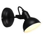 Zwarte wandspot industrieel, Kibek, Huis en Inrichting, Lampen | Wandlampen, Ophalen of Verzenden, Nieuw, Industrieel