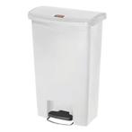 Rubbermaid Slim Jim Front Step - Pedaalemmer - 50ltr - Wit -, Verzenden