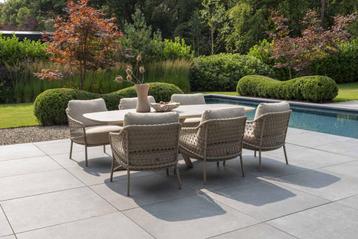 4 Seasons Outdoor Sardinia low tuinset latte met Nevada beschikbaar voor biedingen