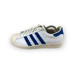 Adidas Superstar 80s White Dark Royal - Maat 39.5, Gedragen, Sneakers of Gympen, Adidas, Verzenden