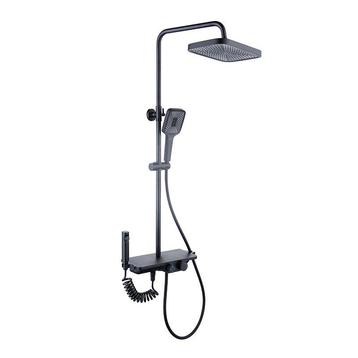 Zwarte Regendoucheset 30cm - Bespaar! | Tweedekansje | OP=OP beschikbaar voor biedingen
