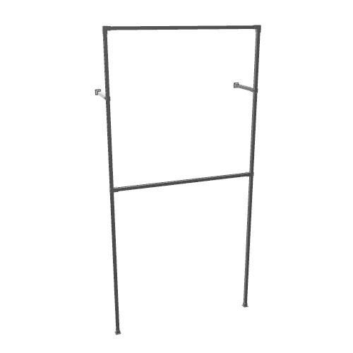Industrieel Kledingrek Nice Duo | Vierkant Zwart 25x25 mm |, Kleding | Dames, Kledingrekken, Ophalen of Verzenden