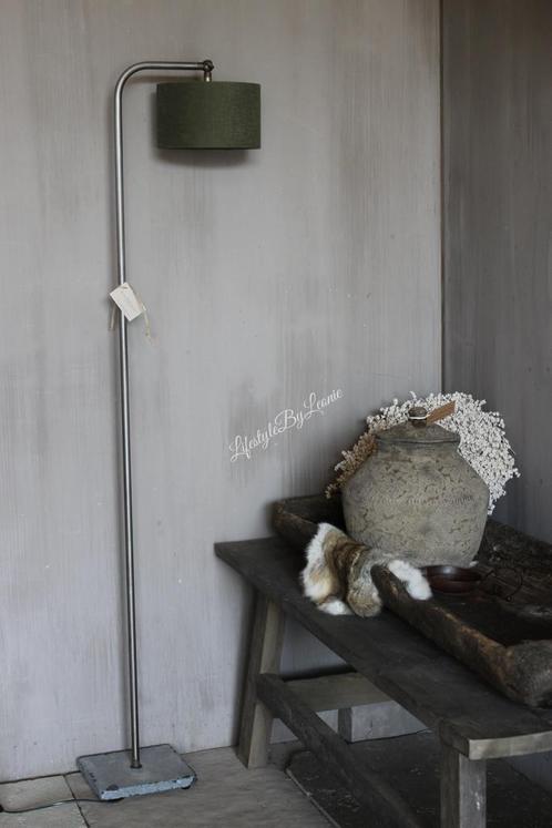 Aura Peeperkorn vloerlamp boog met hardstenen voet 140cm, Huis en Inrichting, Lampen | Overige, Nieuw, Ophalen of Verzenden