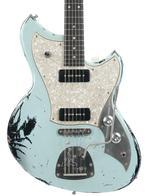 Novo Serus J Custom Sonic Blue Over Starry Night (Offsets), Ophalen of Verzenden, Nieuw, Solid body